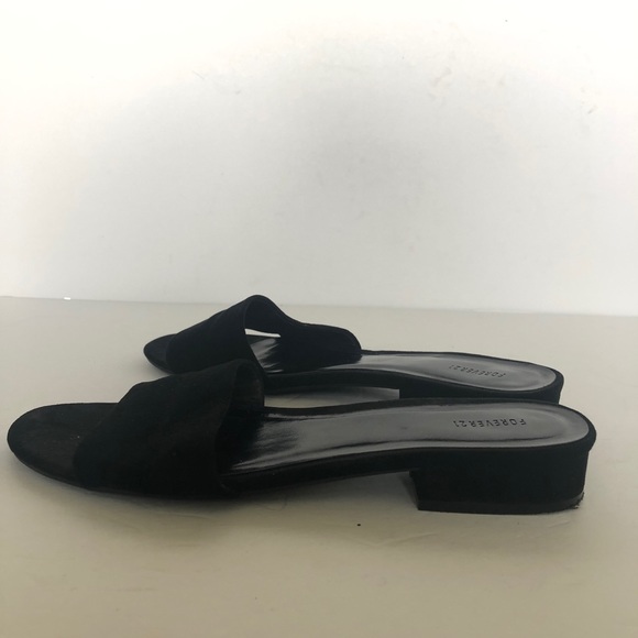 Forever 21 Faux Suede Slides - Picture 4 of 5